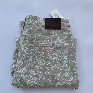 Guess Men’s Regular Straight Leg Carpenter Floral Jeans Strong Denim Size 34.